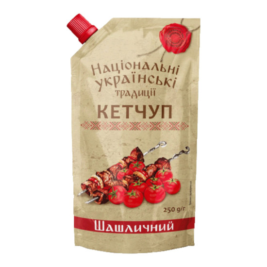 Кетчуп "Шашличний" д/п 250г / 20 шт тг ТМ НУТ