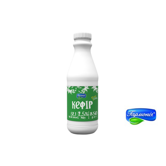 Кефір 2,5% пляшка 0,850 гНОВИНКА 21 діб, шт