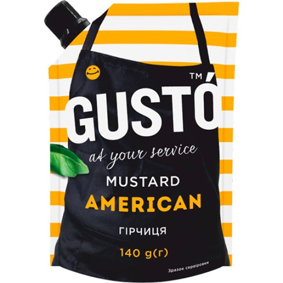 Гірчиця American д/п 140г Gusto Гірчиця American д/п 140г Gusto