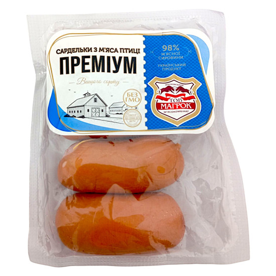 Сардельки Преміум в/с н/о (Газ 0,4) ТМ "Магрок"