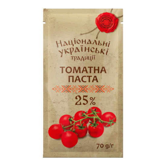 Томатна паста "Смачного" 25% стік 70 г / 30 шт тг ТМ НУТ Томатна паста "Смачного" 25% стік 70 г / 30 шт тг ТМ НУТ