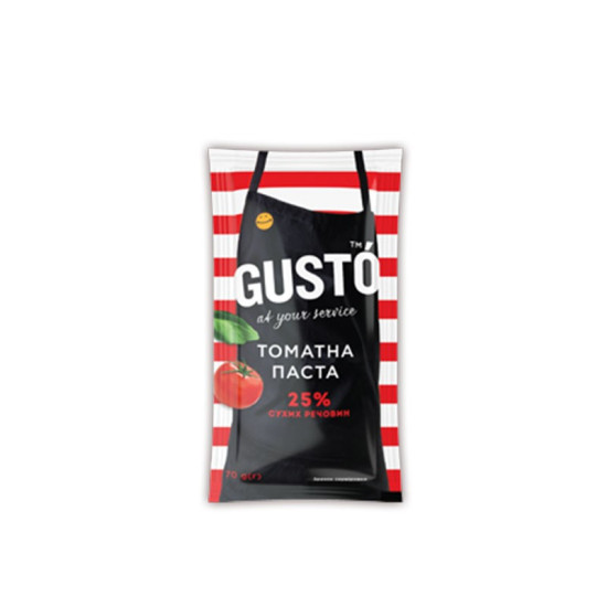 Томатна паста 25% стік 70 г/ 30 шт тг Gusto Томатна паста 25% стік 70 г/ 30 шт тг Gusto