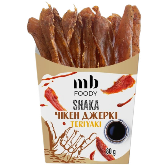 Чікен Джерки Teriyaki 80 г/12 шт TM MB Foody