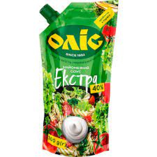Майонезний Соус "Екстра" 40%  дой-пак 0.17 кг / 25 шт Оліс