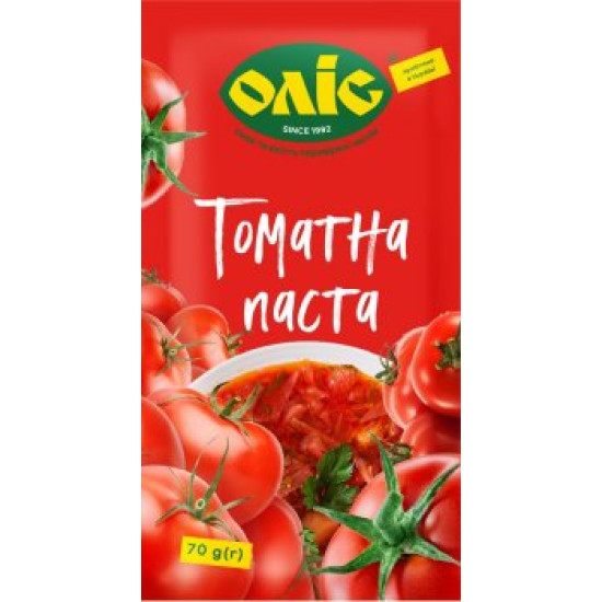 Томатна паста "Смачного" 25% стік 70 г / 30 шт тг Оліс Томатна паста "Смачного" 25% стік 70 г / 30 шт тг Оліс